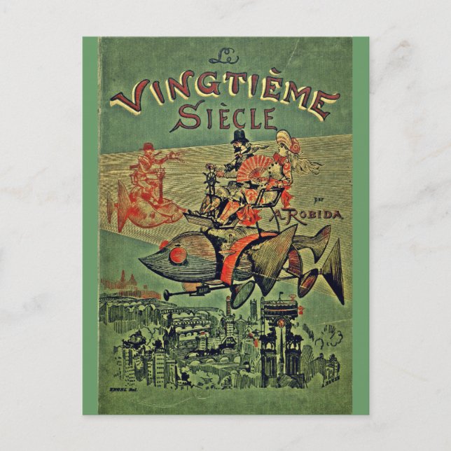 Carte Postale Vingtieme Siecle Retro Steampunk (Devant)
