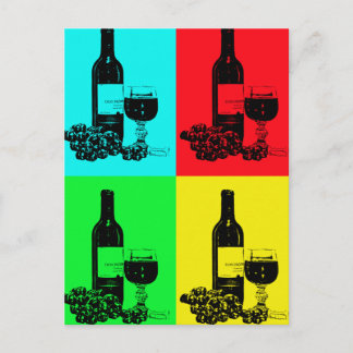Carte Postale Vins et raisins d'art cadeaux