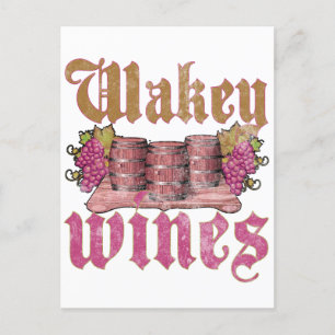 Carte Postale Vins Wakey
