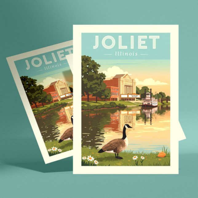 Carte Postale Vintaeg Joliet Illinois (Créateur téléchargé)