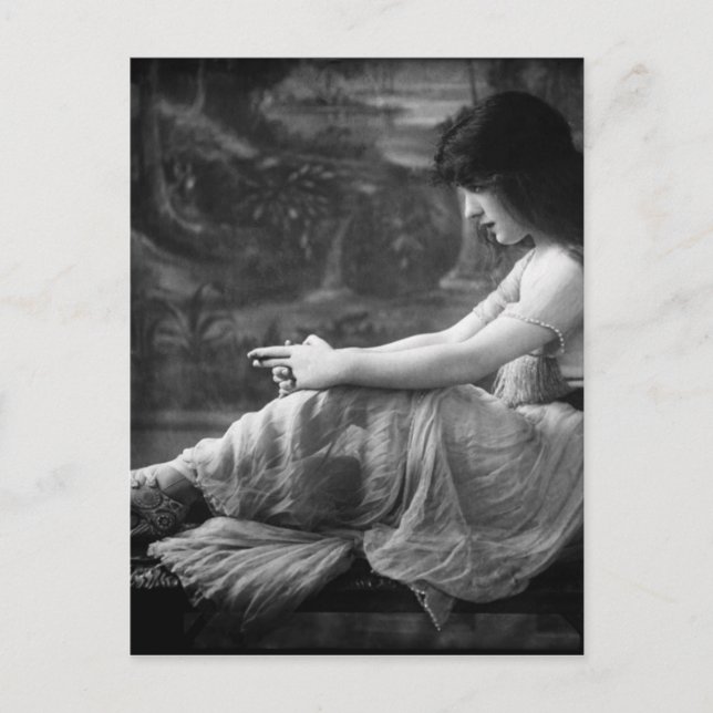Carte Postale Vintage 1913 Evelyn Nesbit (Devant)