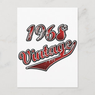 Carte Postale Vintage 1968