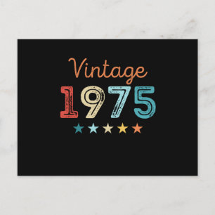 Carte Postale Vintage 1975 50e anniversaire Retro Cadeau 50 ans