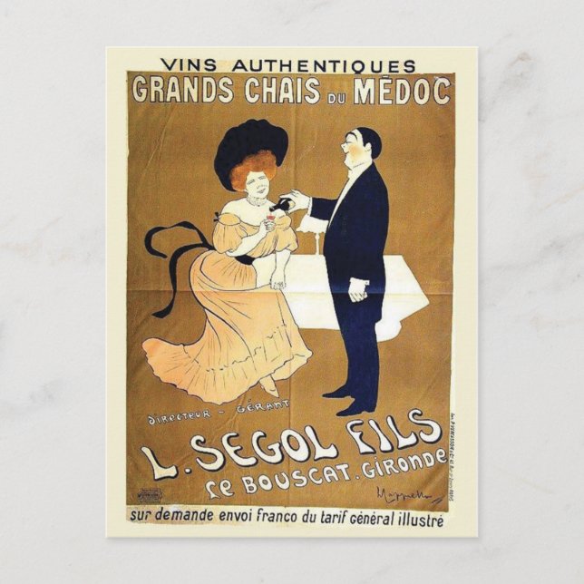 Carte postale Vintage Ad Poster (Devant)