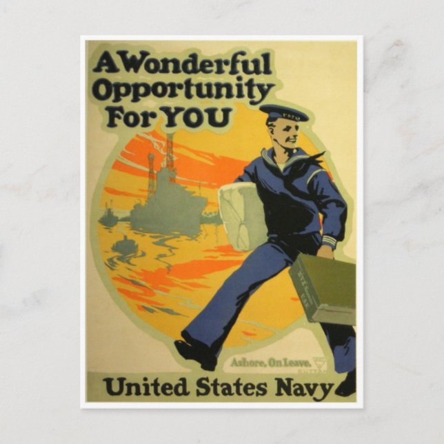 Carte postale Vintage Ad Poster (Devant)