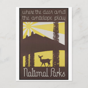 Carte postale Vintage Ad Poster