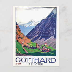 Carte postale Vintage Ad Poster