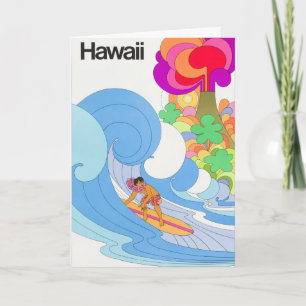 Carte postale vintage Airline Hawaii Travel