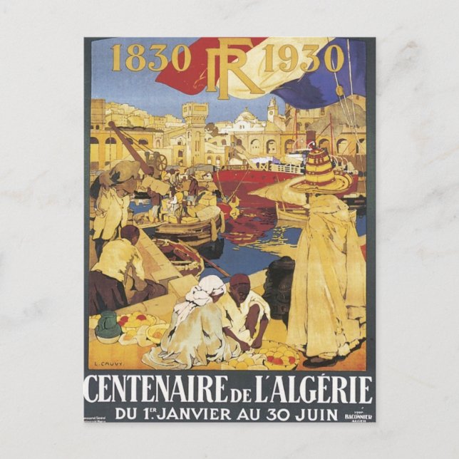 Carte Postale Vintage Algérie Centenaire (Devant)