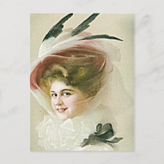 Carte Postale Vintage and Antique Fashions, hats, flapper