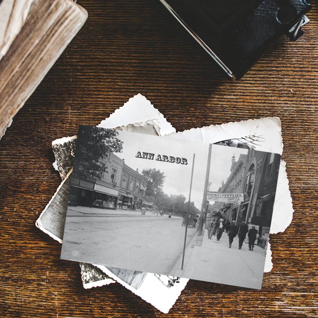 Carte Postale Vintage Ann Arbor (Créateur téléchargé)