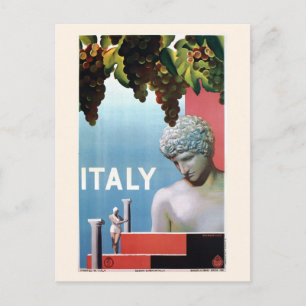 Carte Postale Vintage années 1930 Italie Voyage italien
