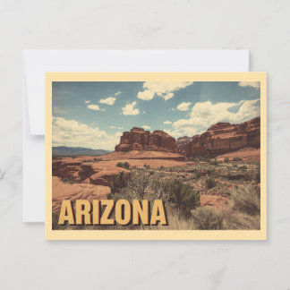 Carte Postale Vintage Arizona Travel