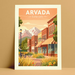 Carte Postale Vintage Arvada Colorado