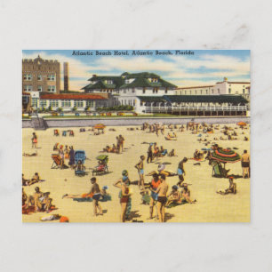 Carte Postale Vintage, Atlantic Beach Hotel, Floride