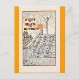 Carte postale vintage australienne vitamines