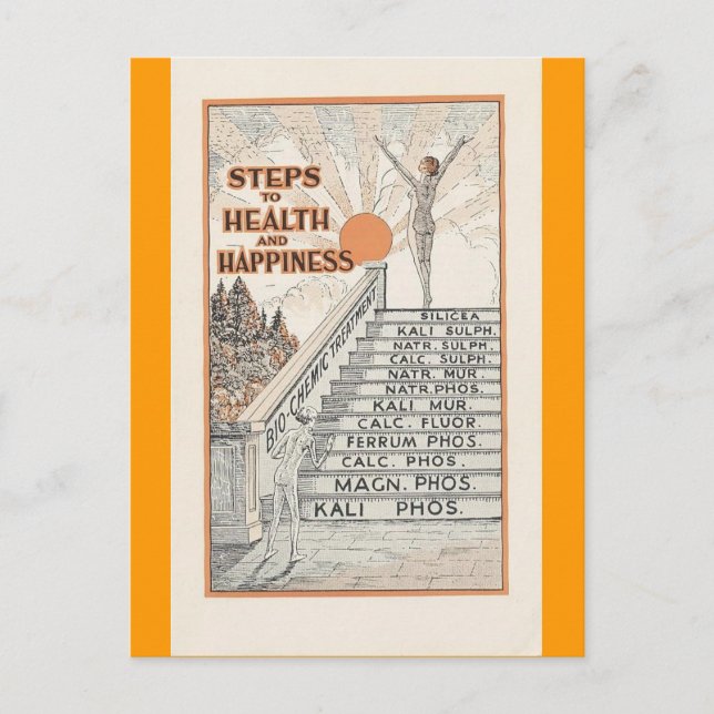 Carte postale vintage australienne vitamines (Devant)