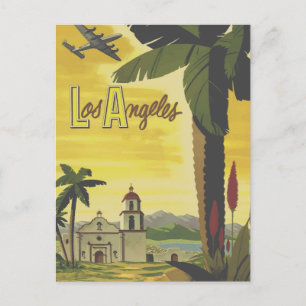 Carte postale vintage Aviation Los Angeles