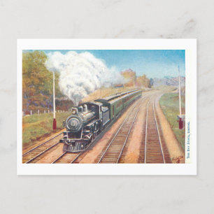 Carte postale vintage Bay State Limited Train