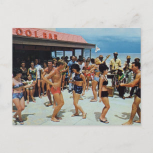 Carte Postale Vintage Beach Party