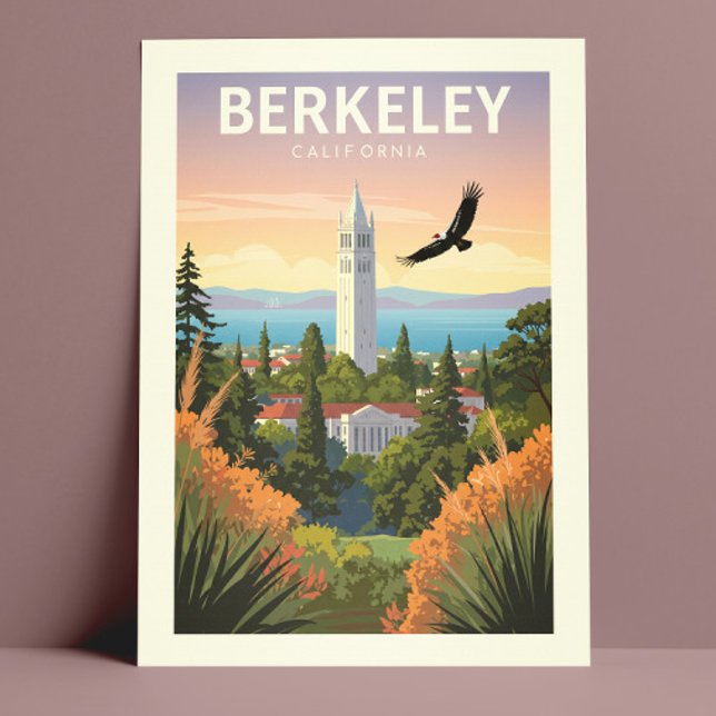 Carte Postale Vintage Berkeley Californie (Créateur téléchargé)