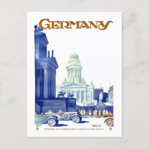 Carte Postale Vintage Berlin, Allemagne, affiche Voyage