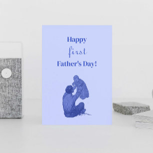 Carte Postale Vintage Bonne première Fête des pères - C'est un g