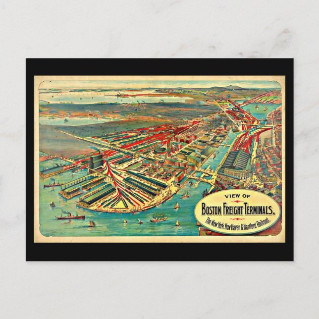 Carte postale Vintage Boston Art-24 (Devant)