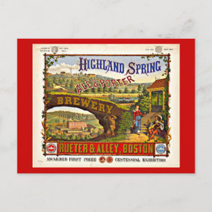 Carte postale Vintage Boston Artwork-31