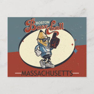 Carte Postale Vintage Boston, Massachusetts Baseball