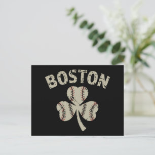 Carte Postale Vintage Boston St Patrick's Day Shamrock irlandais