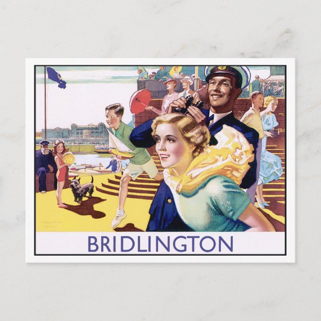 Carte Postale Vintage Bridlington (Devant)