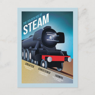 Carte postale vintage British Steam Locomotive