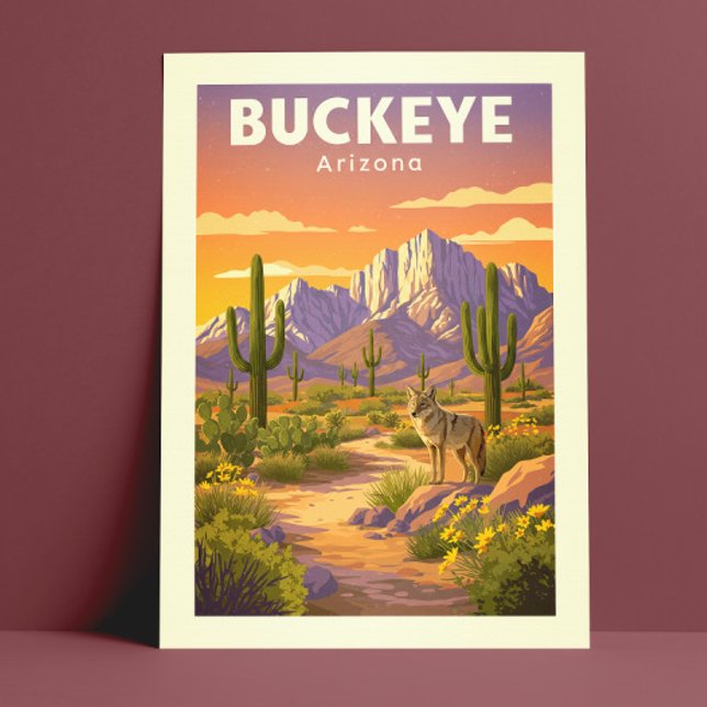Carte Postale Vintage Buckeye Arizona (Créateur téléchargé)