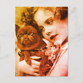 Carte postale vintage Bulldog My BFF