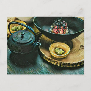 Carte Postale Vintage cadeau sushi