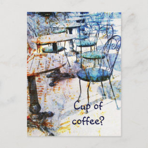 Carte postale vintage café art