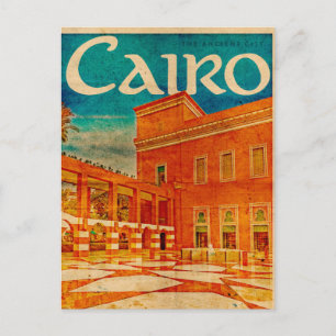 Carte postale vintage Cairo Travel