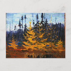 Carte Postale Vintage Canadien Wilderness Tom Thomson Tamaracks 