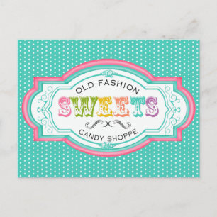 Carte postale vintage Candy Parlor