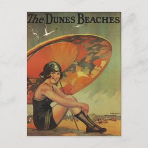 Carte Postale Vintage Chicago, États-Unis -