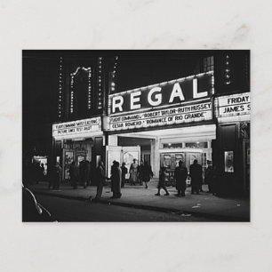 Carte Postale Vintage Chicago, Le Regal Theatre Marquee