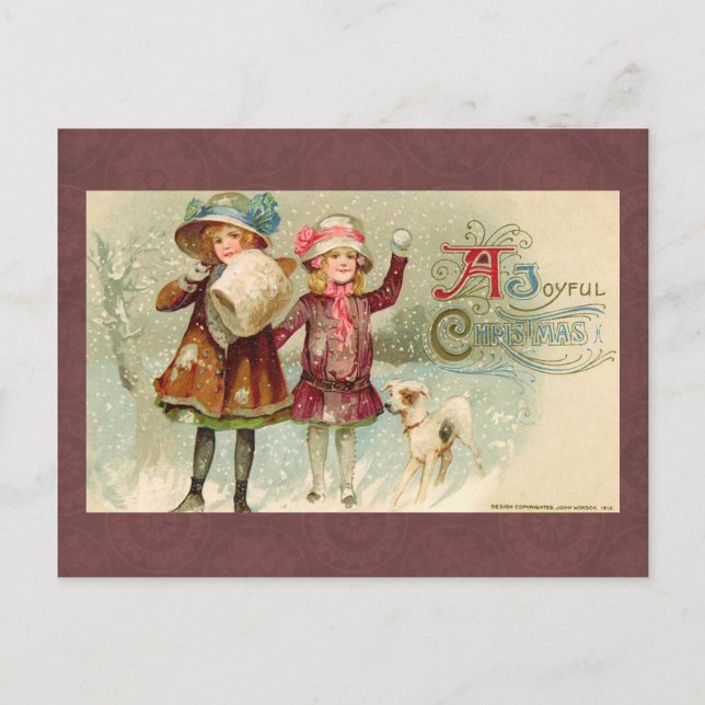 Carte postale Vintage Christmas (Devant)