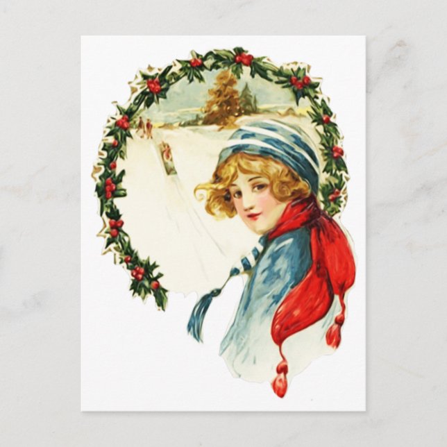 Carte Postale Vintage Christmas (Devant)