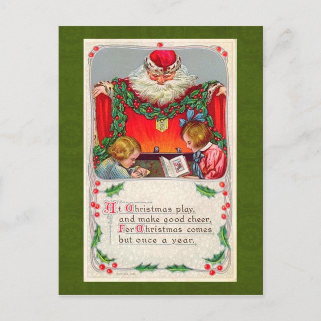 Carte postale Vintage Christmas (Devant)