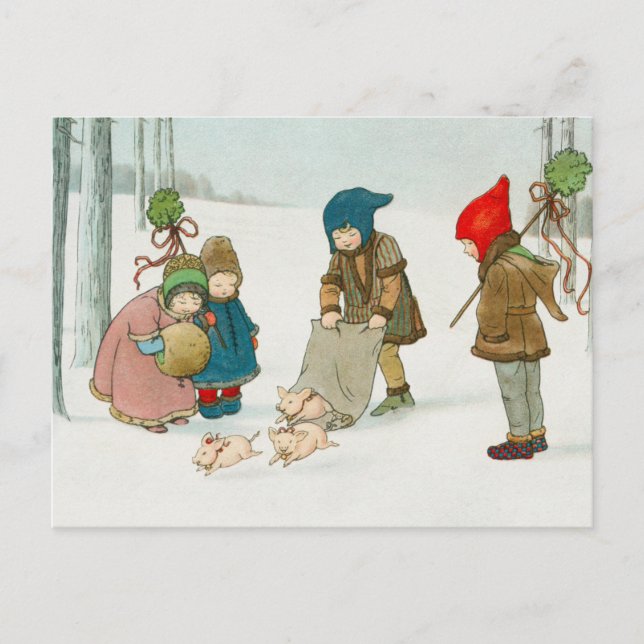 Carte postale Vintage Christmas (Devant)