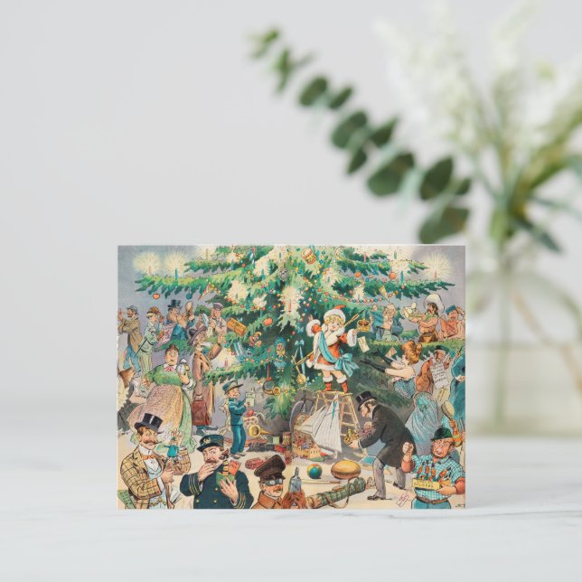 Carte postale Vintage Christmas (Debout devant)