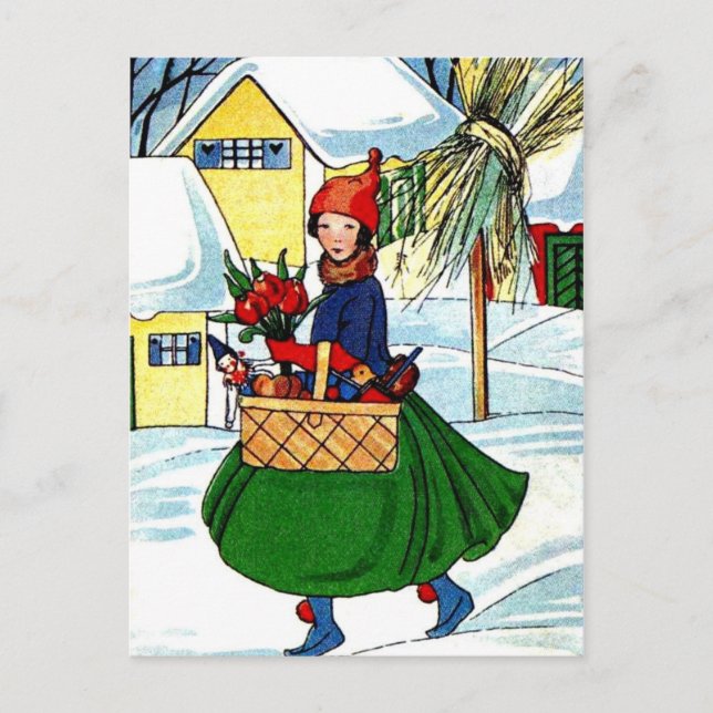 Carte postale Vintage Christmas (Devant)