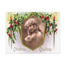 Carte postale Vintage Christmas Holy and Lights