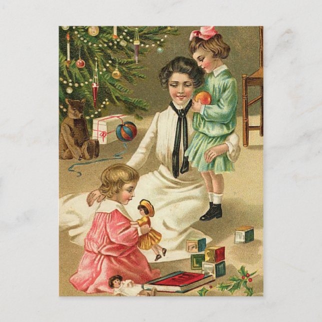 Carte postale Vintage Christmas Morning (Devant)